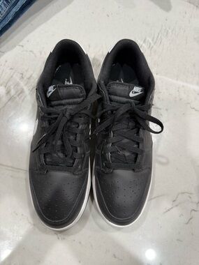 Nike Black and White Low Dunks